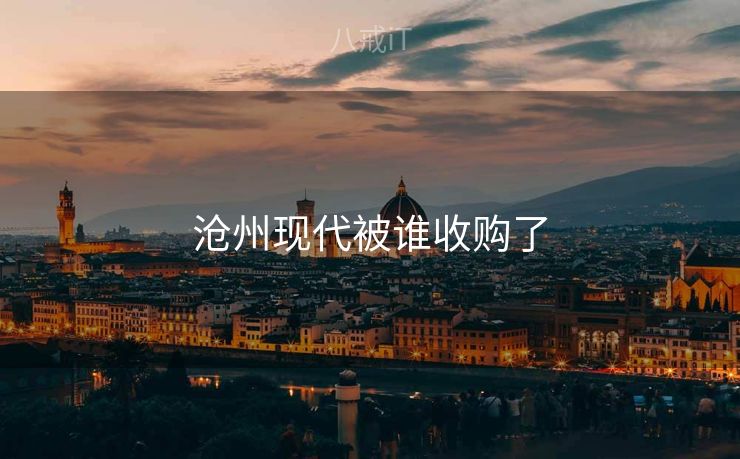 沧州现代被谁收购了 沧州现代被谁收购了