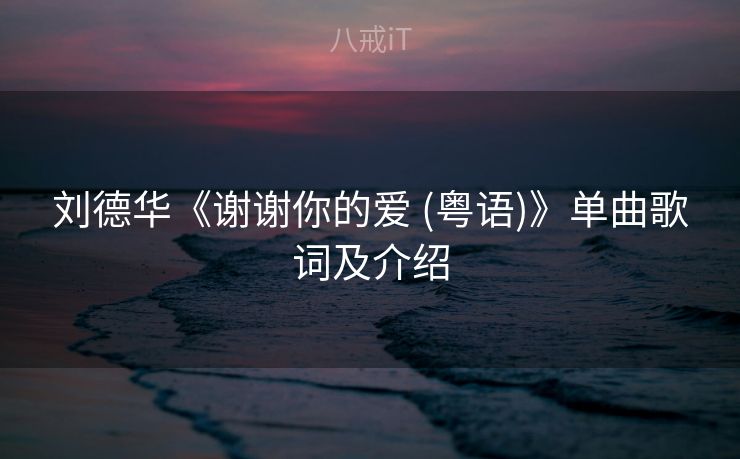 刘德华《谢谢你的爱 (粤语)》单曲歌词及介绍