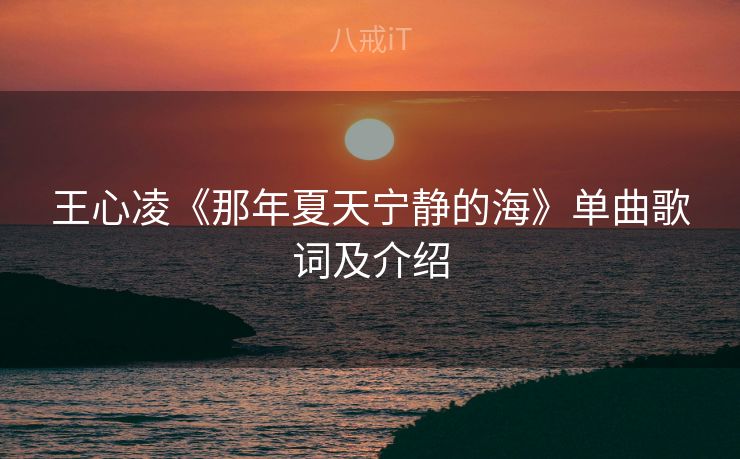 王心凌《那年夏天宁静的海》单曲歌词及介绍