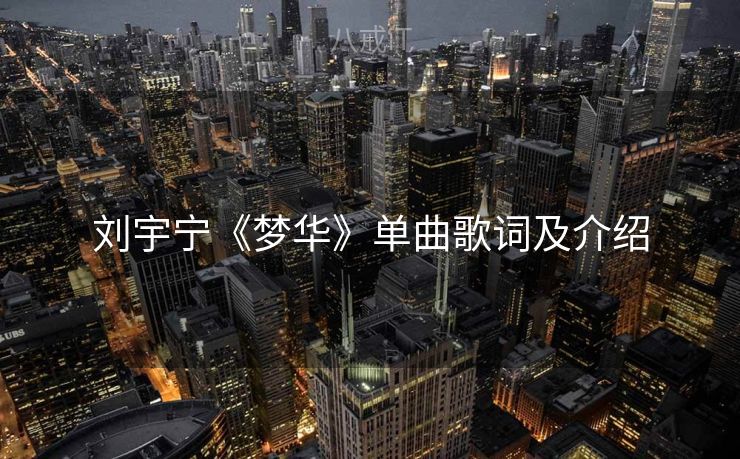 刘宇宁《梦华》单曲歌词及介绍