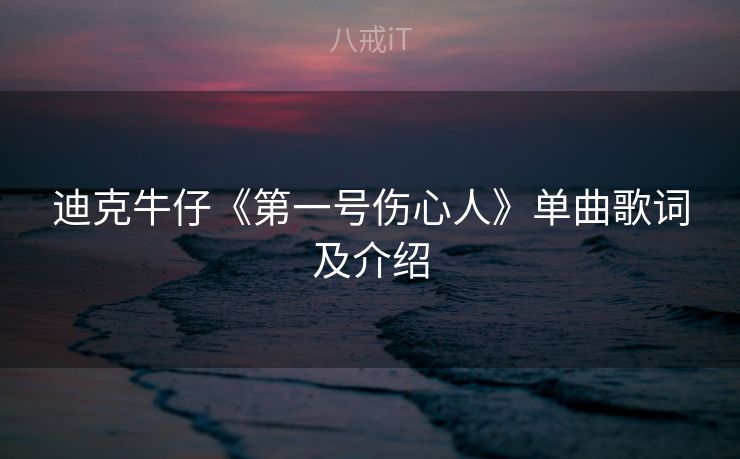 迪克牛仔《第一号伤心人》单曲歌词及介绍