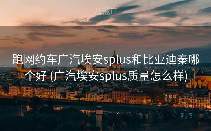 跑网约车广汽埃安splus和比亚迪秦哪个好 (广汽埃安splus质量怎么样)