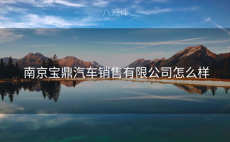 南京宝鼎汽车销售有限公司怎么样  南京宝鼎汽车销售有限公司怎么样