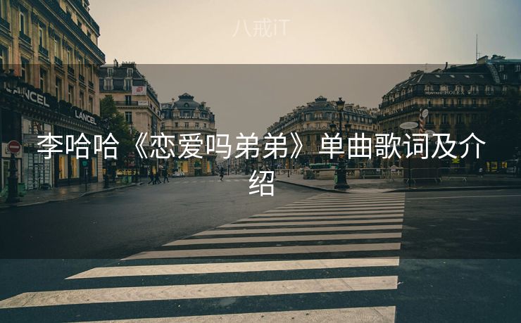 李哈哈《恋爱吗弟弟》单曲歌词及介绍