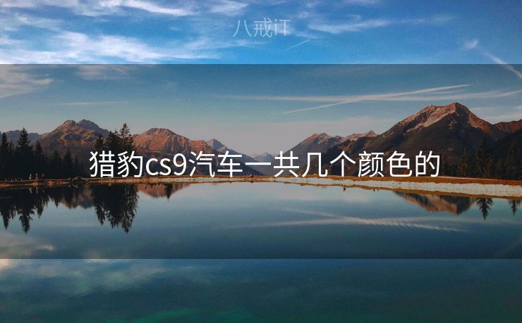  猎豹cs9汽车一共几个颜色的