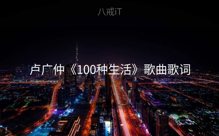 卢广仲《100种生活》歌曲歌词