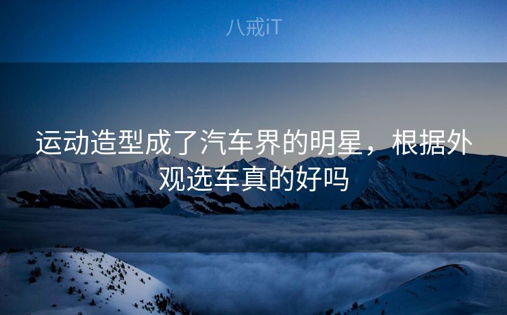 运动造型成了汽车界的明星,根据外观选车真的好吗 运动造型成了汽车界的明星,根据外观选车真的好吗
