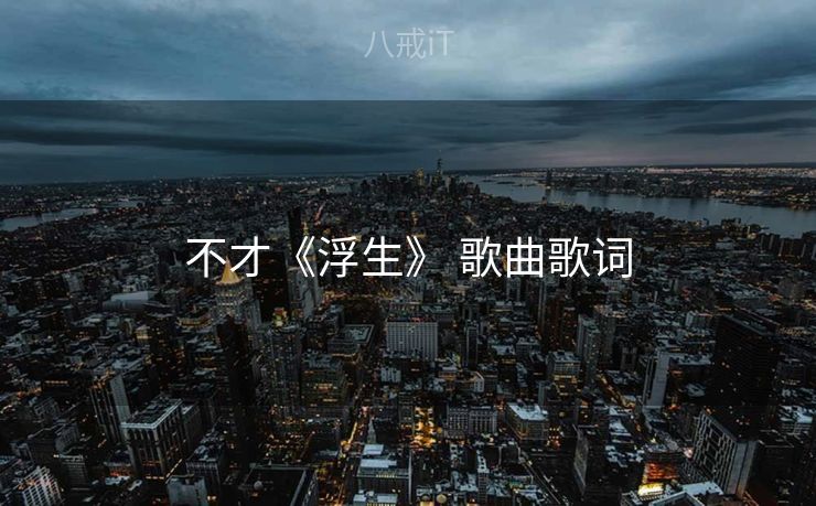 不才《浮生》 歌曲歌词