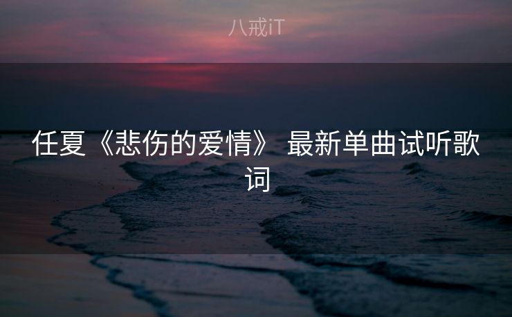 任夏《悲伤的爱情》 最新单曲试听歌词