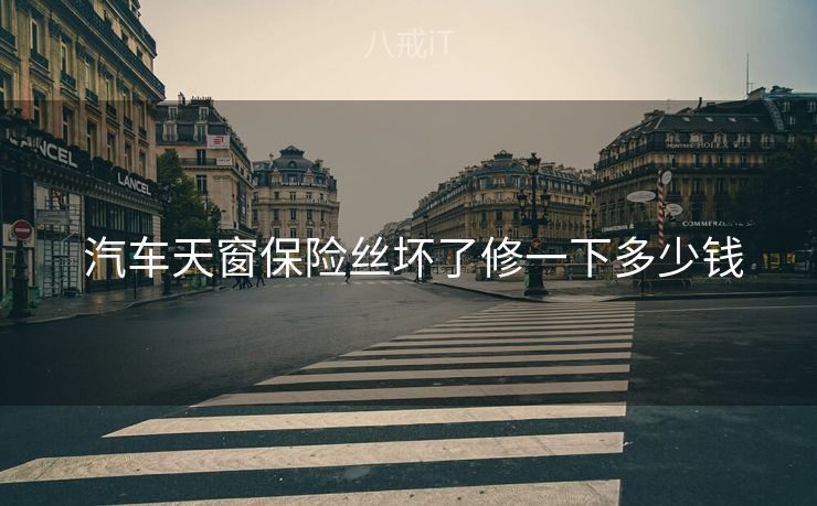 汽车天窗保险丝坏了修一下多少钱  汽车天窗保险丝坏了修一下多少钱