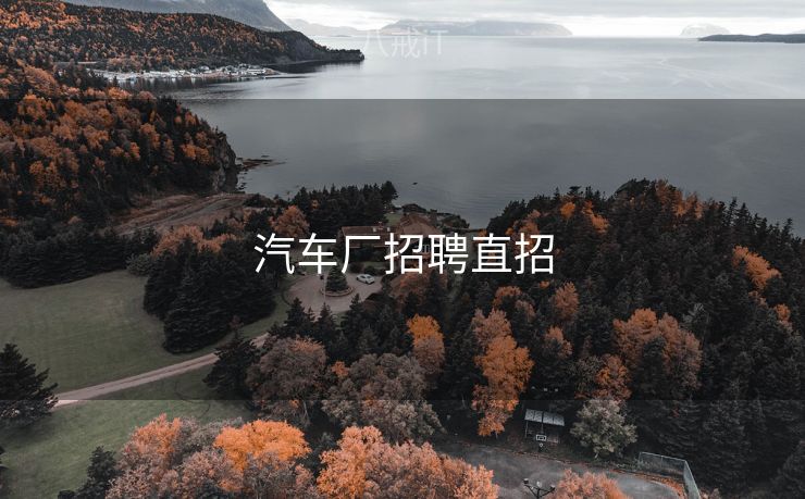 汽车厂招聘直招