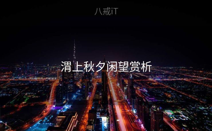渭上秋夕闲望赏析