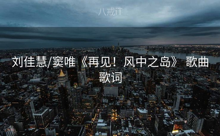 刘佳慧/窦唯《再见！风中之岛》 歌曲歌词