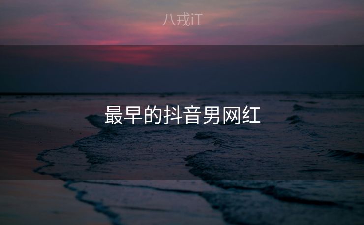 最早的抖音男网红