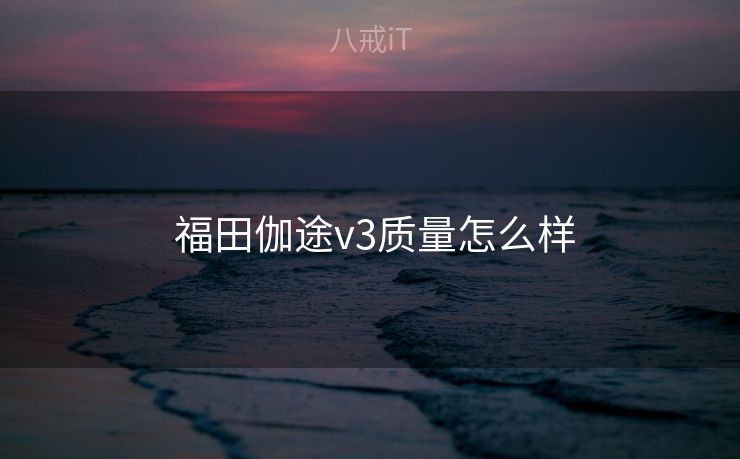  福田伽途v3质量怎么样