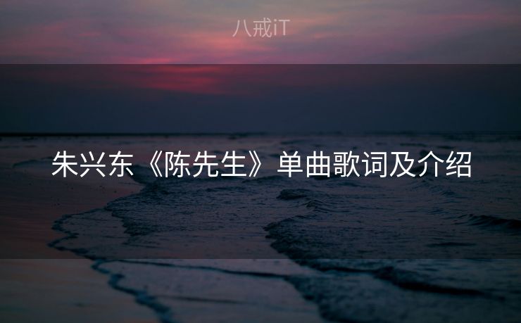 朱兴东《陈先生》单曲歌词及介绍