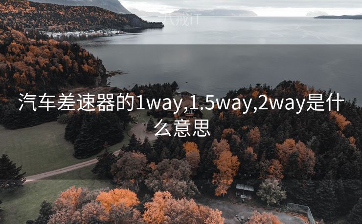 汽车差速器的1way,1.5way,2way是什么意思