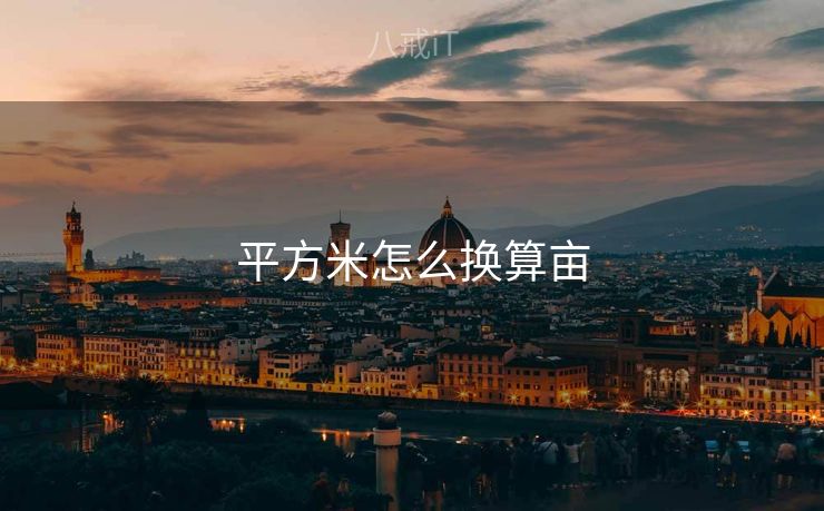 平方米怎么换算亩 平方米怎么换算亩