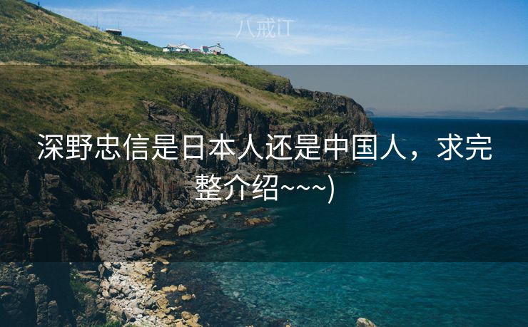 深野忠信是日本人还是中国人，求完整介绍~~~)