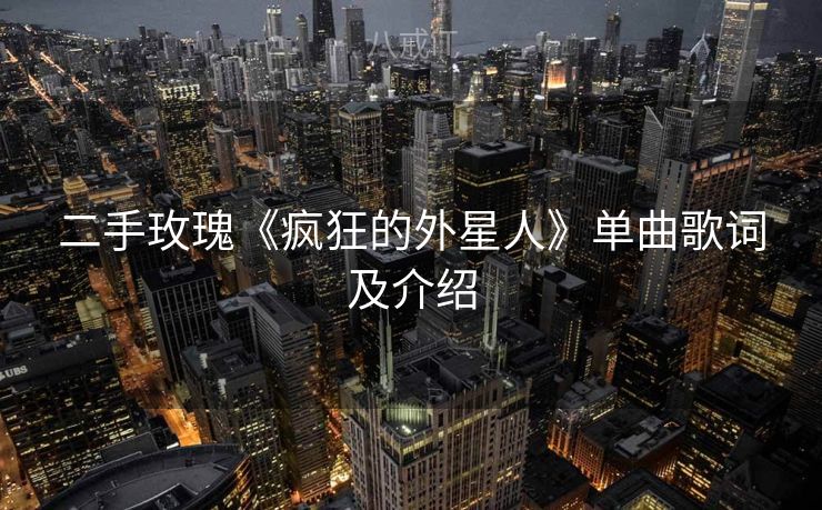 二手玫瑰《疯狂的外星人》单曲歌词及介绍