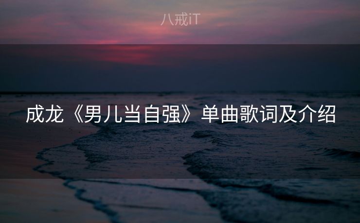 成龙《男儿当自强》单曲歌词及介绍