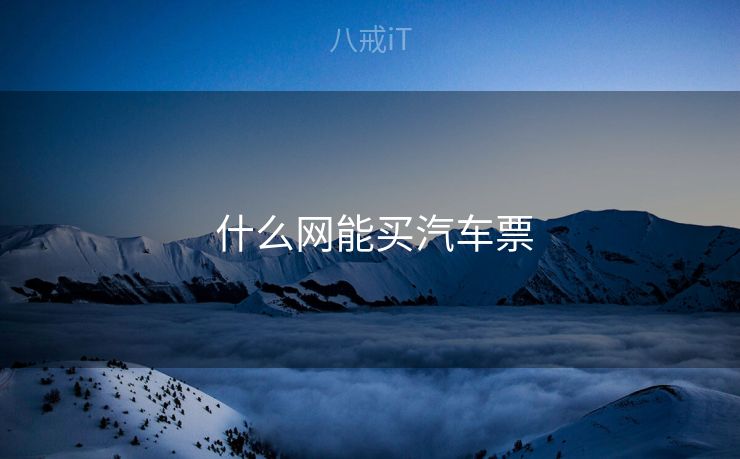什么网能买汽车票  什么网能买汽车票