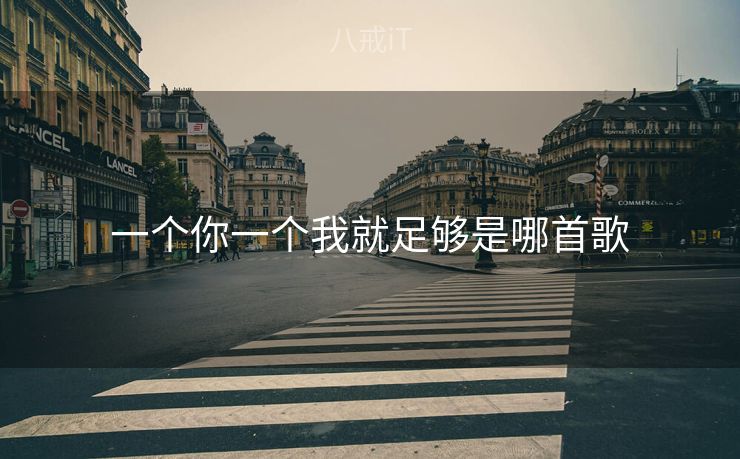 一个你一个我就足够是哪首歌