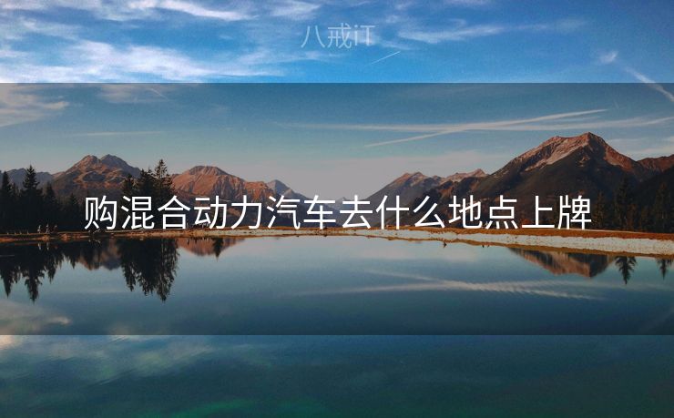 购混合动力汽车去什么地点上牌