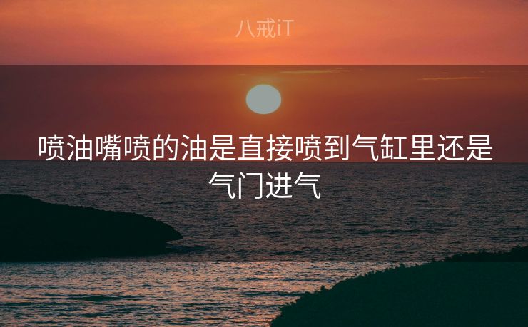 喷油嘴喷的油是直接喷到气缸里还是气门进气