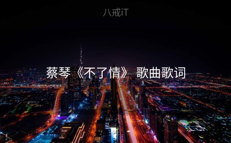 蔡琴《不了情》 歌曲歌词 蔡琴《不了情》 歌曲歌词