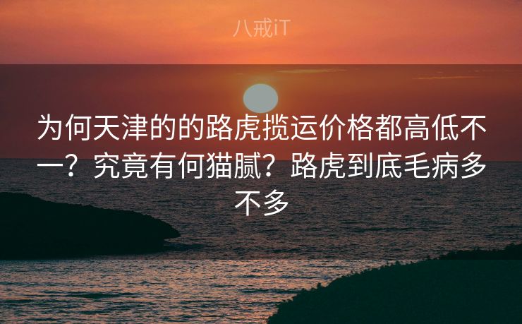 为何天津的的路虎揽运价格都高低不一?究竟有何猫腻?路虎到底毛病多不多 为何天津的的路虎揽运价格都高低不一?究竟有何猫腻?路虎到底毛病多不多