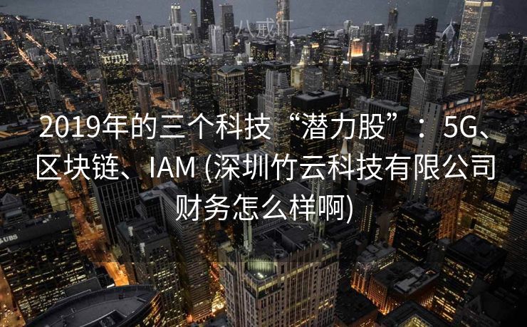 2019年的三个科技“潜力股”：5G、区块链、IAM (深圳竹云科技有限公司财务怎么样啊)