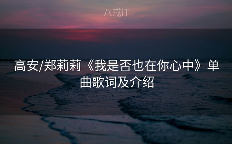 高安/郑莉莉《我是否也在你心中》单曲歌词及介绍