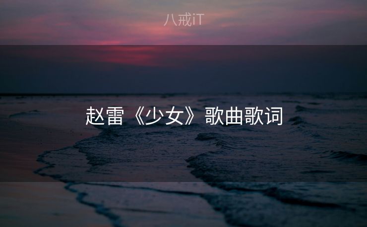 赵雷《少女》歌曲歌词