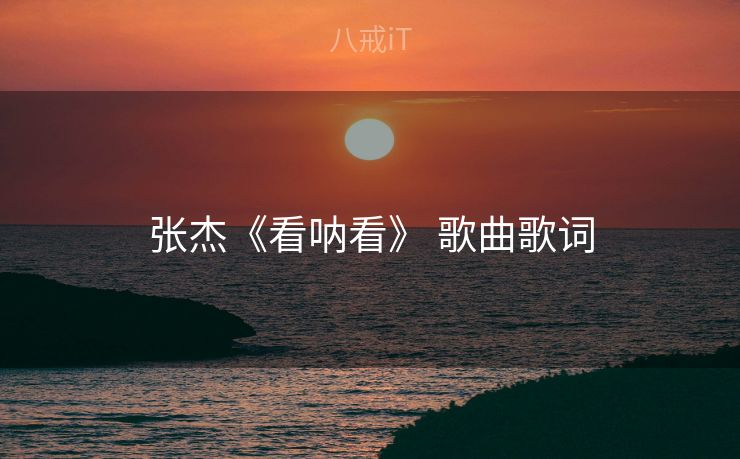 张杰《看呐看》 歌曲歌词