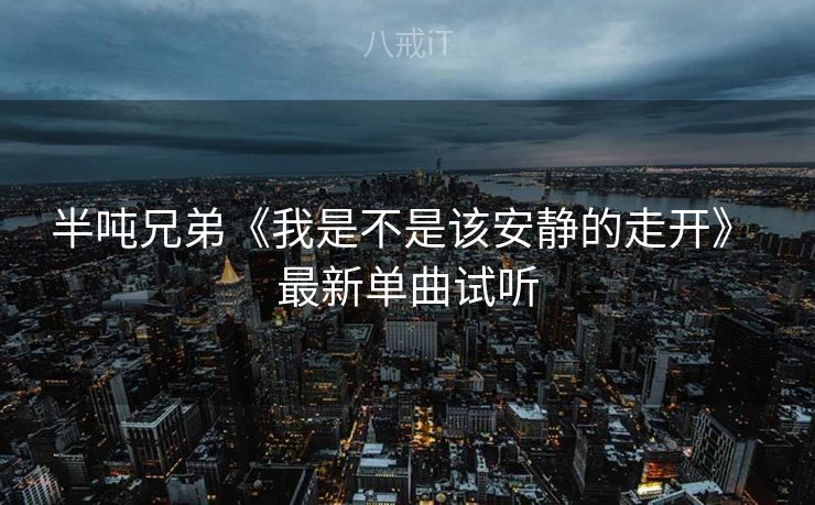 半吨兄弟《我是不是该安静的走开》 最新单曲试听