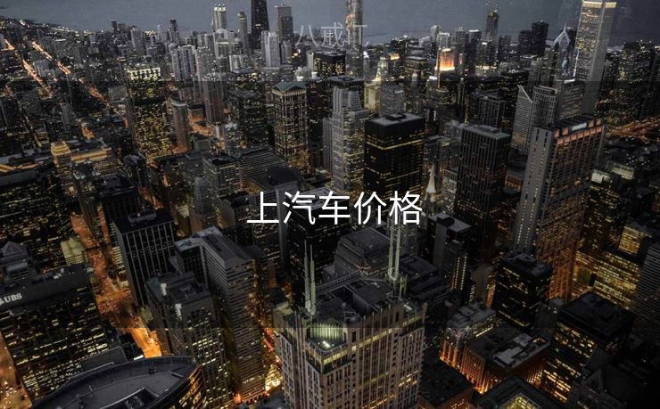  上汽车价格
