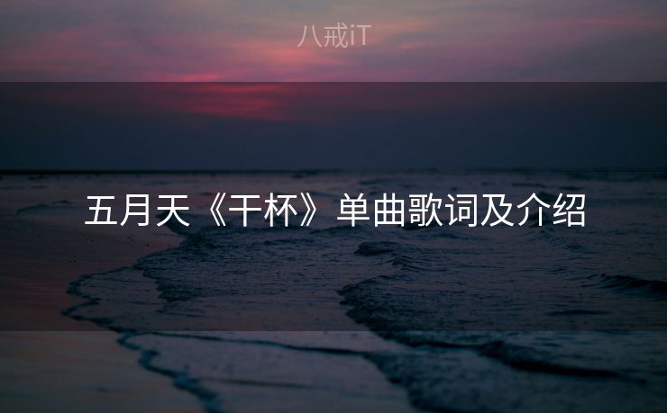 五月天《干杯》单曲歌词及介绍