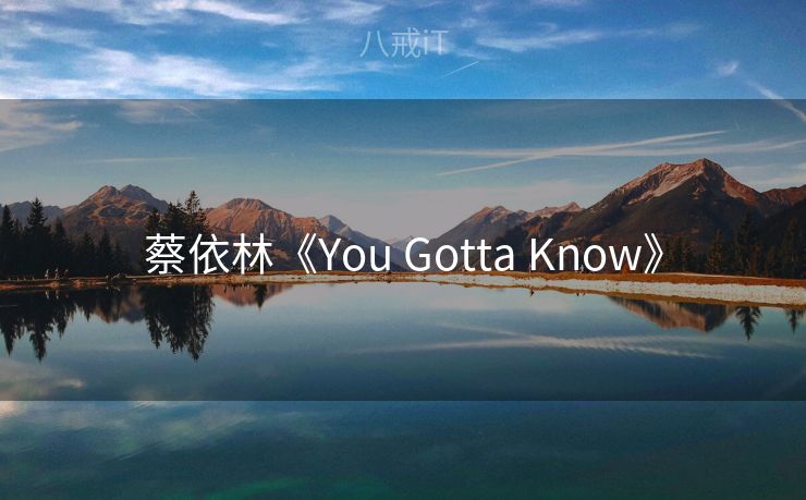 蔡依林《You Gotta Know》