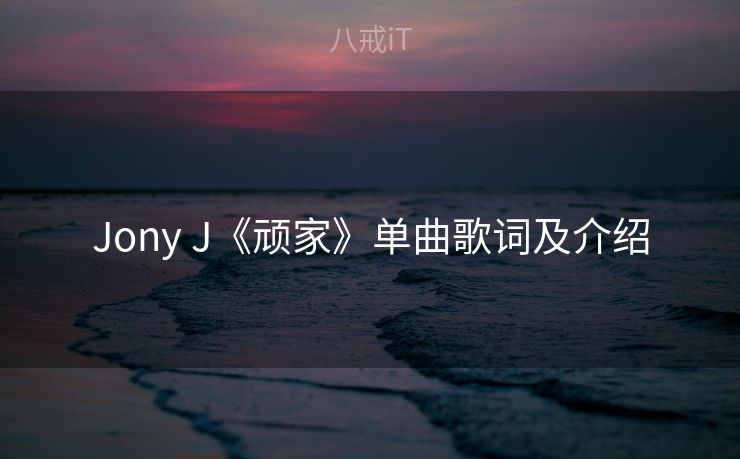 Jony J《顽家》单曲歌词及介绍