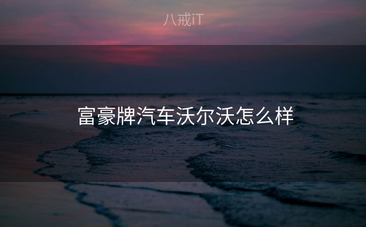  富豪牌汽车沃尔沃怎么样
