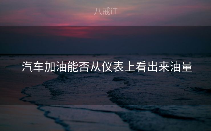  汽车加油能否从仪表上看出来油量