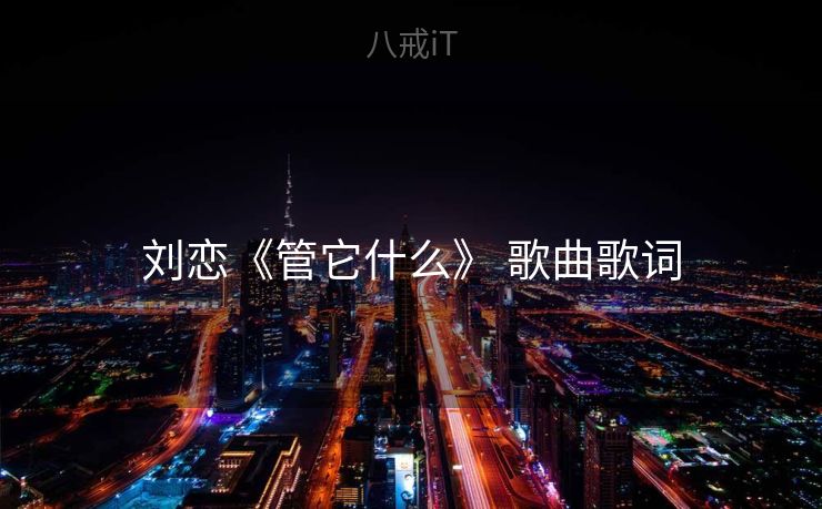 刘恋《管它什么》 歌曲歌词