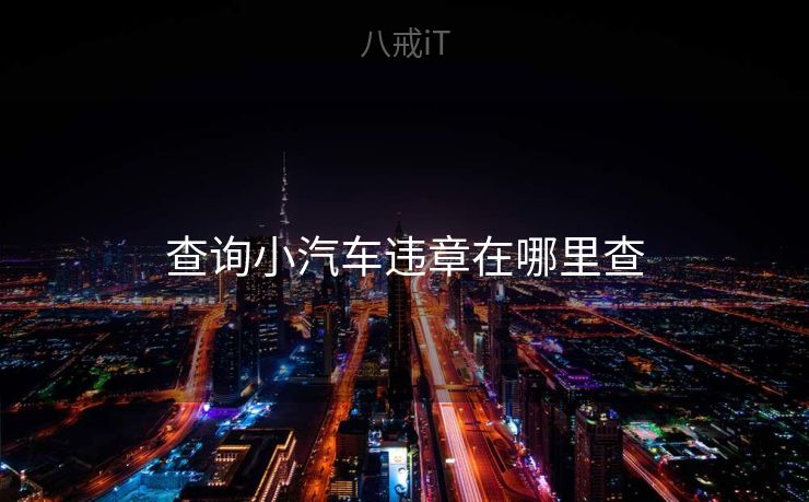 查询小汽车违章在哪里查