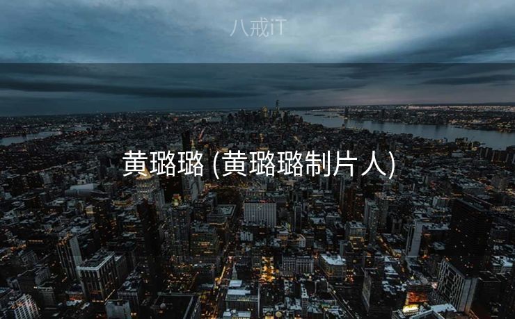 黄璐璐 (黄璐璐制片人)