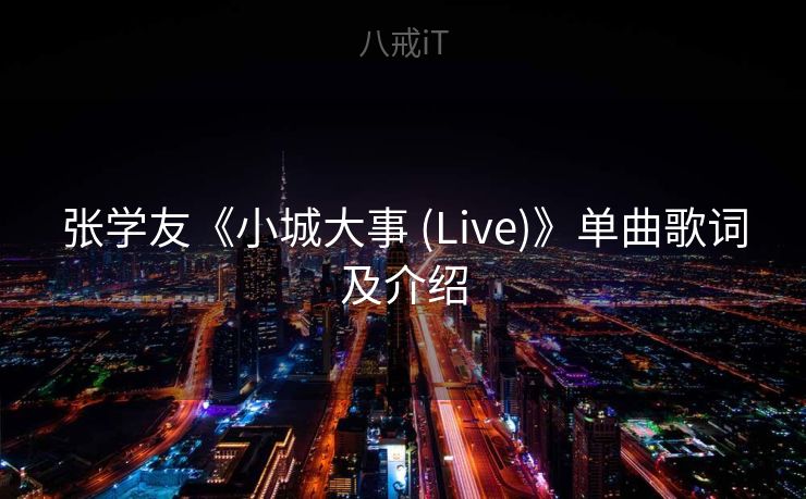 张学友《小城大事 (Live)》单曲歌词及介绍