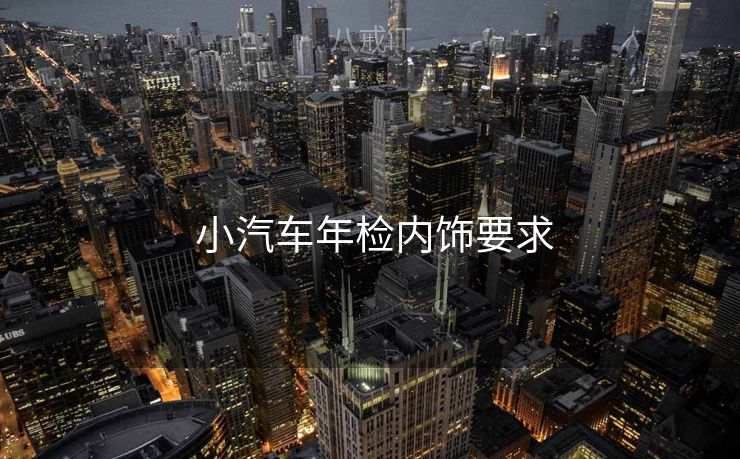  小汽车年检内饰要求