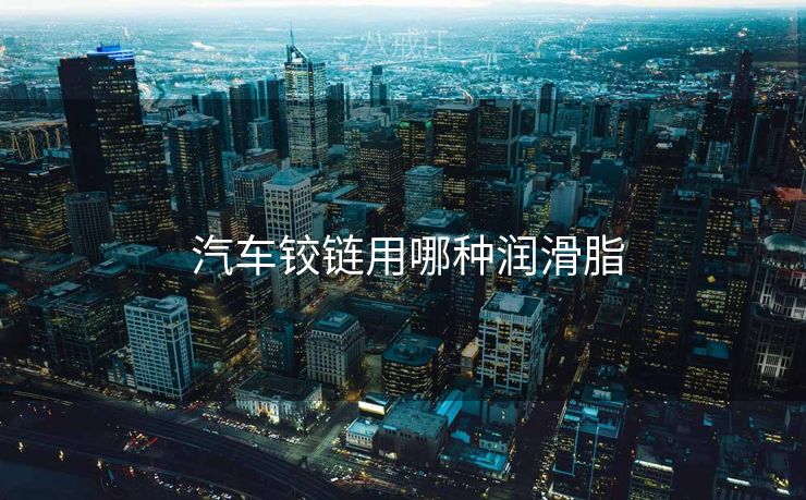  汽车铰链用哪种润滑脂