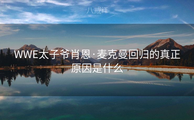 WWE太子爷肖恩·麦克曼回归的真正原因是什么