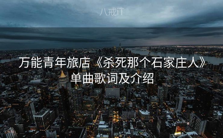 万能青年旅店《杀死那个石家庄人》单曲歌词及介绍